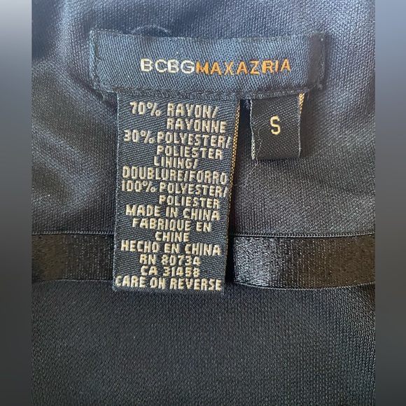 BCBGmaxazria Black Midi Dress with Lace Accent, Size Small - Picture 5 of 5